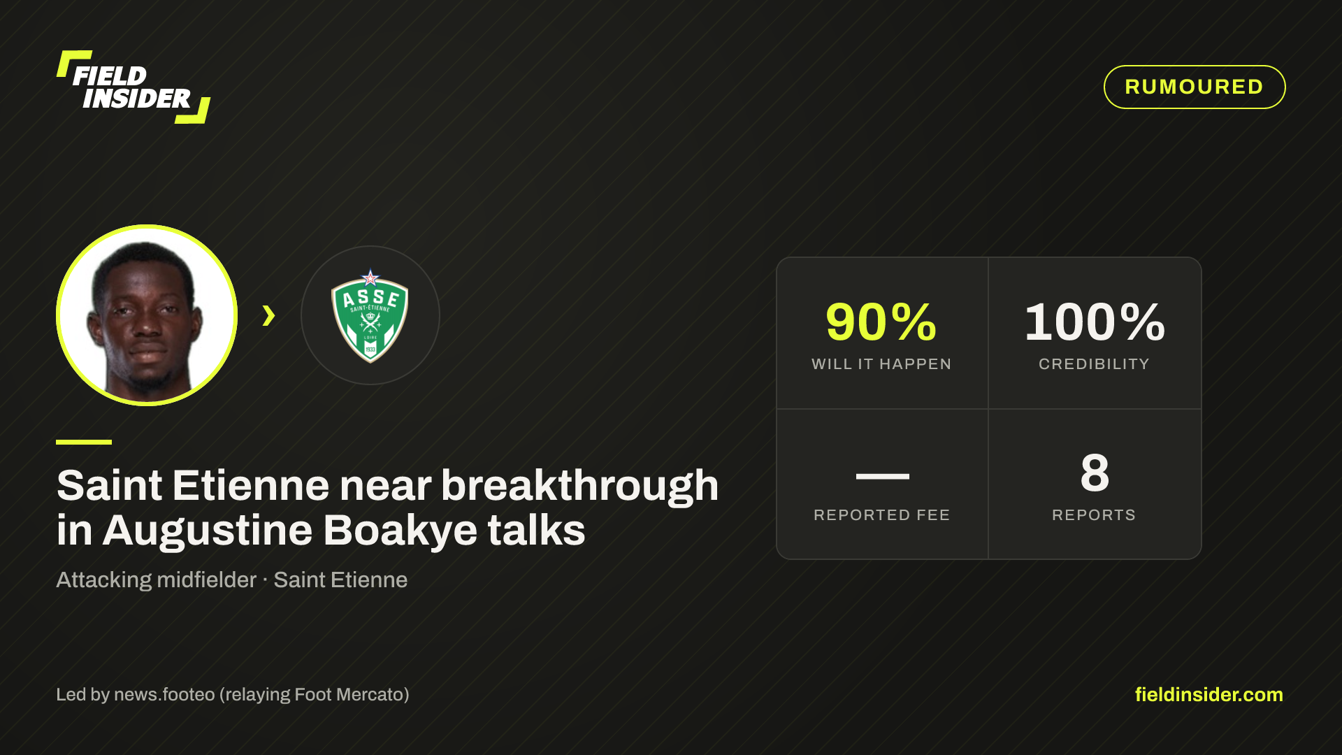Saint Etienne near breakthrough in Augustine Boakye talks — Field Insider report card