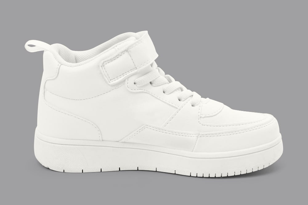 White basketball shoes