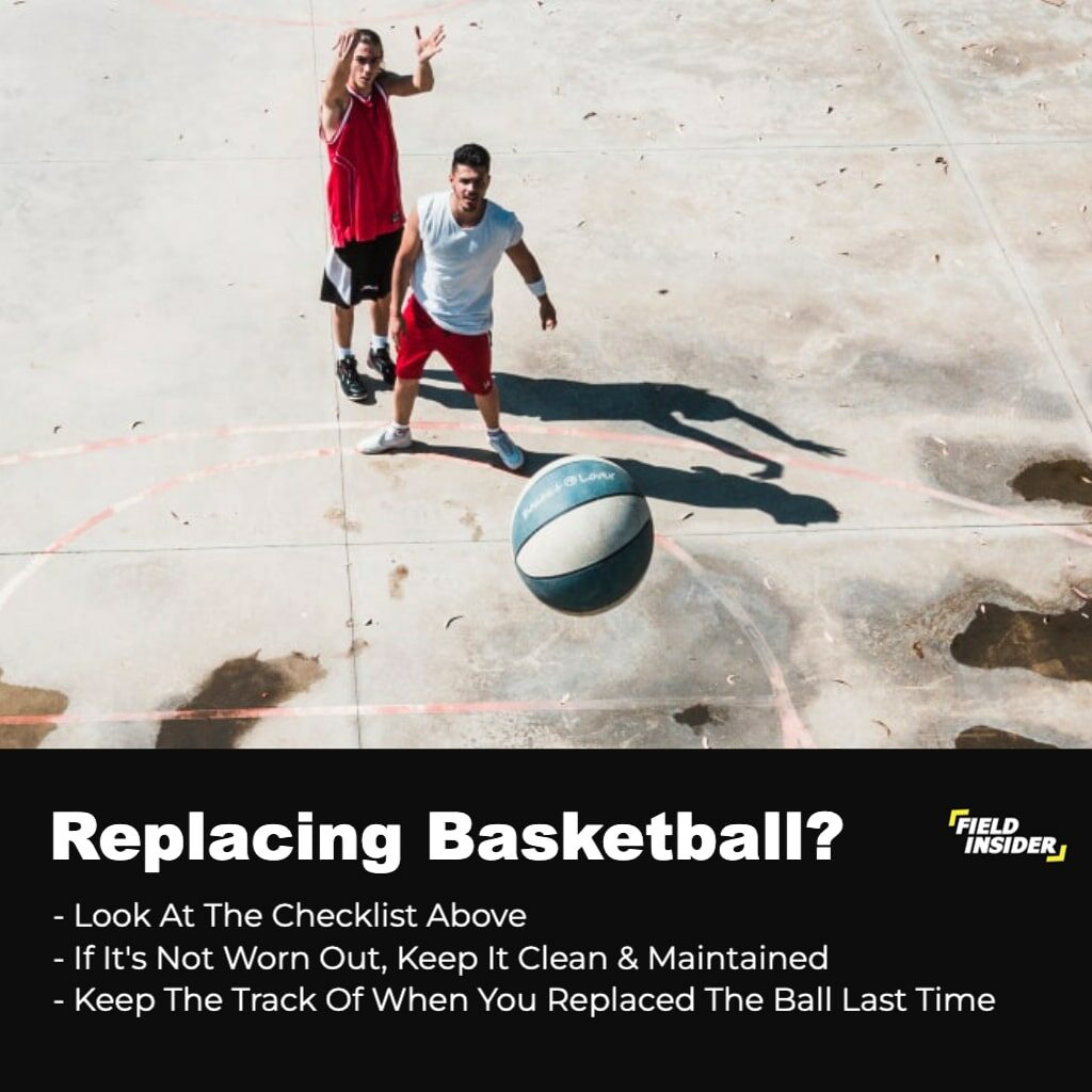 replace or clean a basketball
