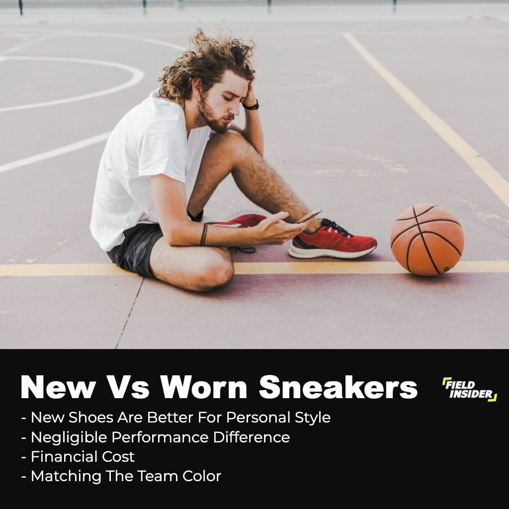 new vs worn out sneakers; NBA players change sneakers 