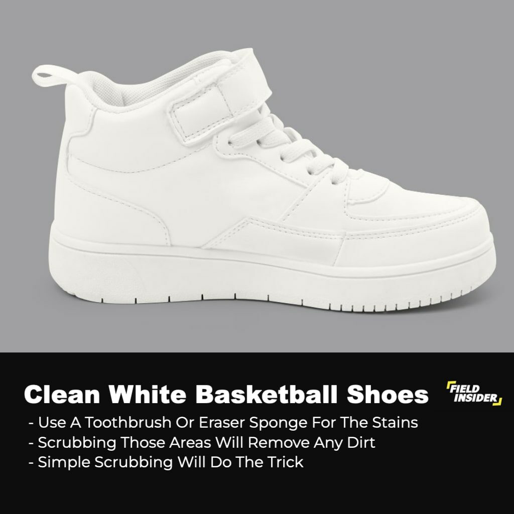 White basketball shoes