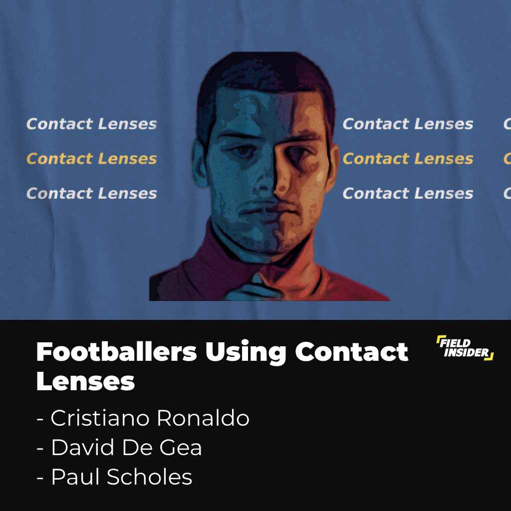 Football Players wearing Contact Lenses