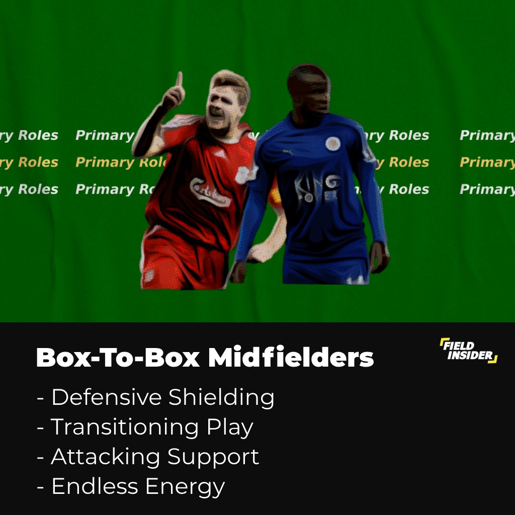 Primary roles of box-to-box midfielders