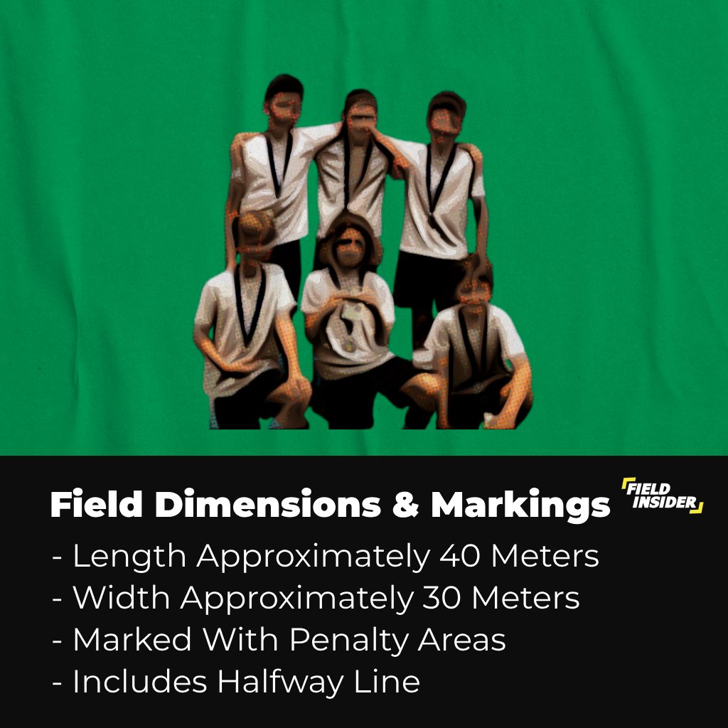 field dimensions in 5-a-side soccer