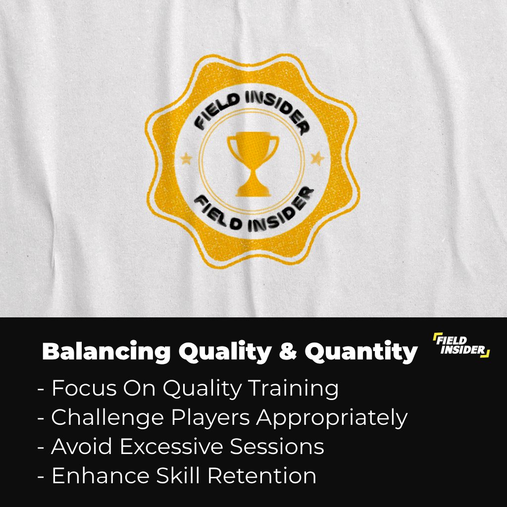 quality and quantity of youth football training