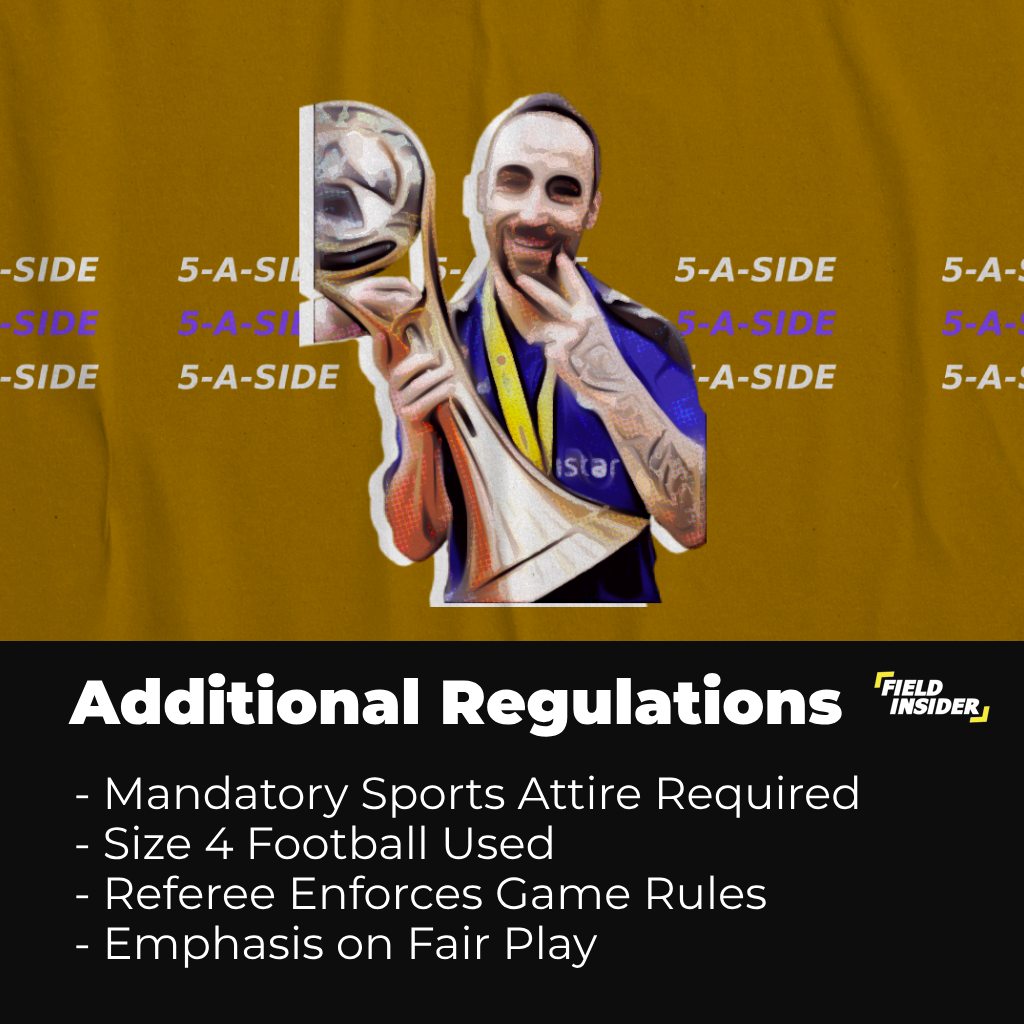 additional rules of 5-a-side soccer